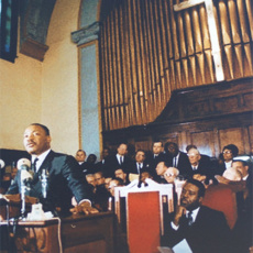 Dr. Martin Luther King at Brown Chapel in 1965